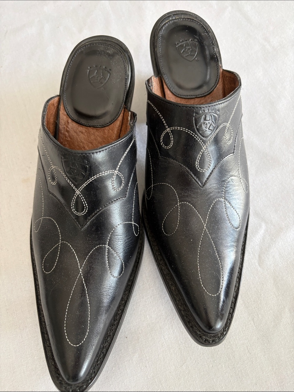 ARiAT Leather Western Mules. Size US 8